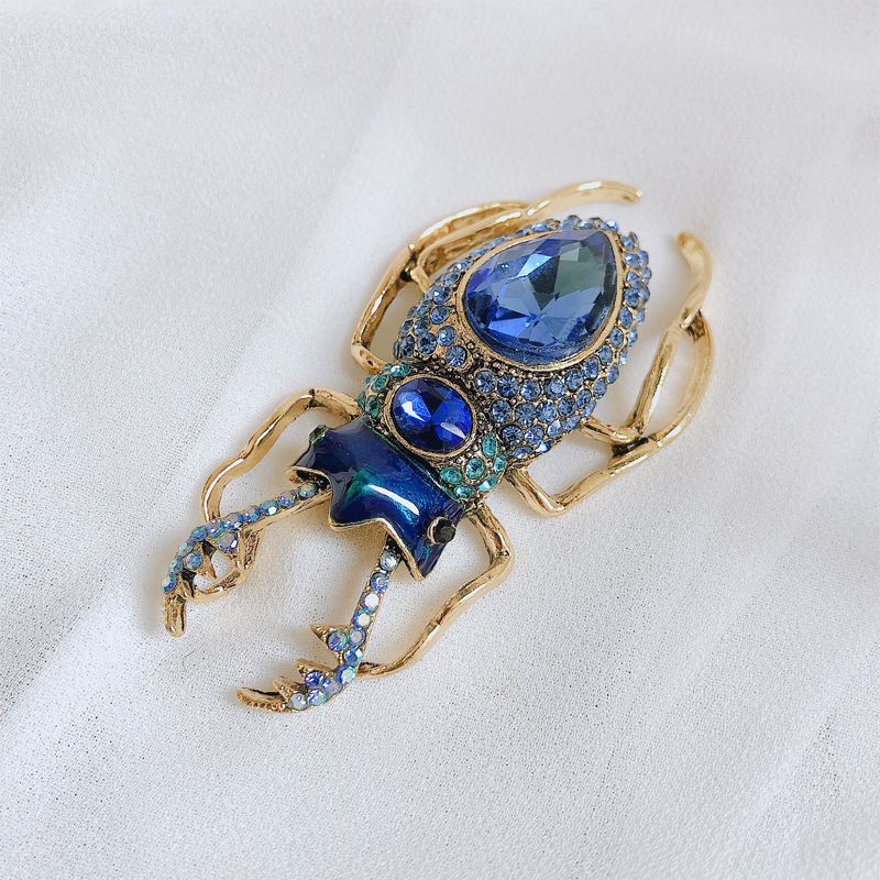 Retro Insect Alloy Inlay Rhinestones Unisex Brooches display picture 3