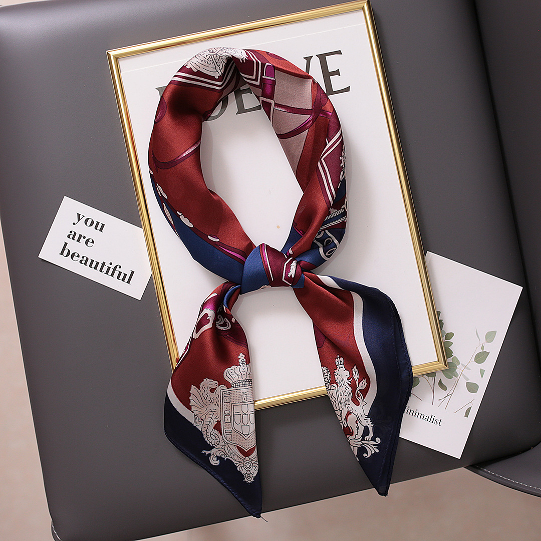Versatile Imitation Silk Scarf For Women Korean Style Spring_voghion.com