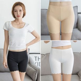 Summer Women's Safety Pants Anti-light Loose High Waist Comfortable Internal and External Wear Home Comfortable Three-point Ice Silk Base Shorts