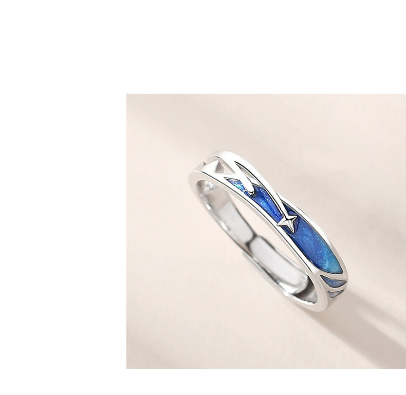 Simple Style Star Copper Plating Inlay Artificial Gemstones Rings 1 Piece