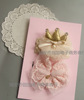 Brand children's hairgrip with bow, headband, hair accessory, gift box, European style, Korean style