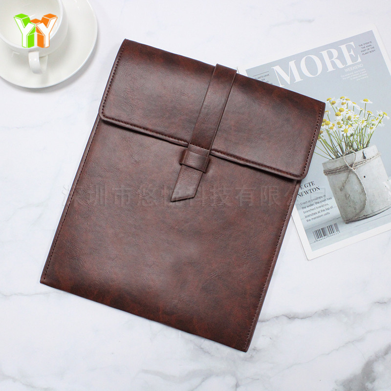 Factory Direct PU leather laptop bag laptop liner bag drawstring ipad computer clutch can be customized