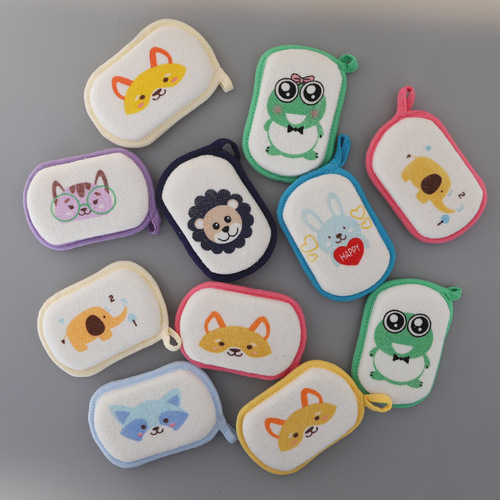 Baby bath cotton baby bath wipe sponge children's bath towel bath ball bath wipe newborn shampoo sponge bath towel