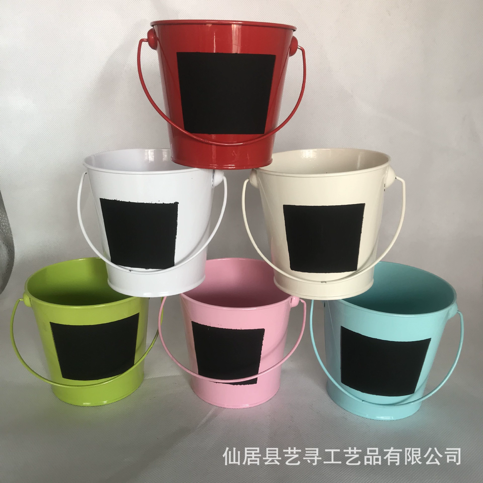 Доска железа цветочный горшок красочные Железа Ведро конфеты цвет творческий хранения подарок ведро записываемый