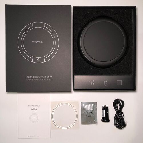Factory direct sales car air purifier, car negative ion purifier, dust removal, odor wholesale