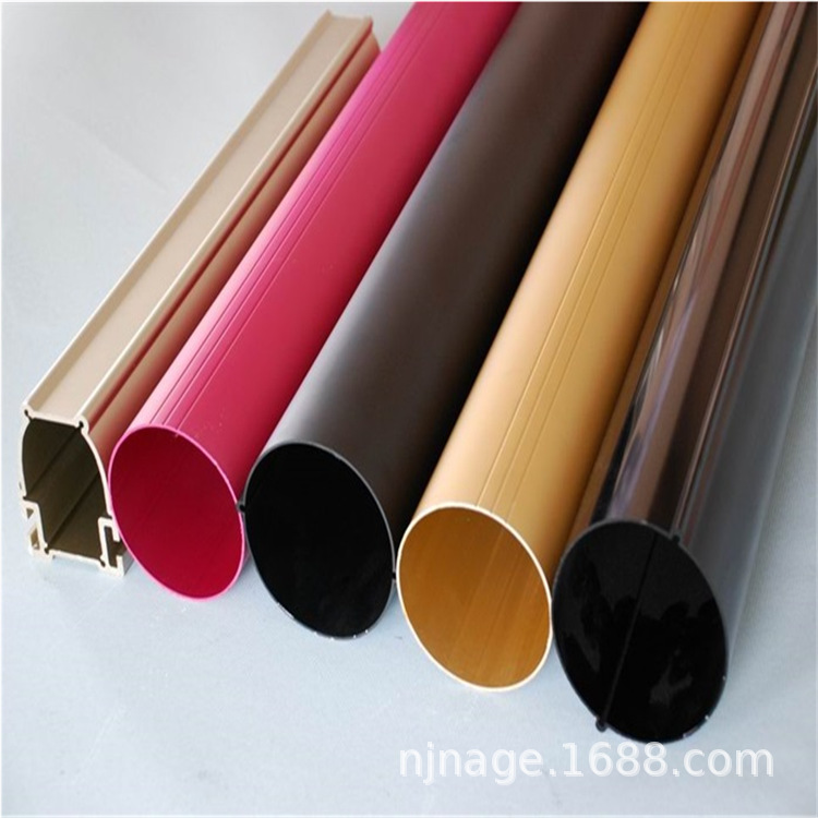 Jiangsu direct deal EXTERIOR Fluorocarbon Aluminum Wood grain aluminum tube One piece Fireproof