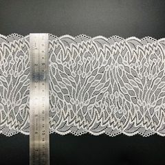 New elastic geometric leaf abstract double-color lace trim clothing dress lace accessories available for sample customization