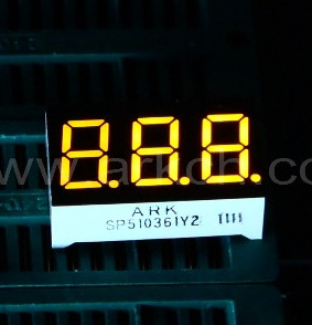 ARK 方舟 0.36英寸三位超高亮黄色共阳数码管 ARK SP510361Y