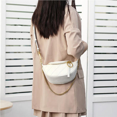 Bag 2021 new pattern Inclined shoulder bag Autumn All-match fashion genuine leather ck Chest pack Korean Edition girl Waist pack