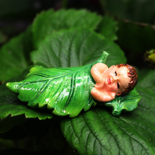 Creative micro-landscape ornaments, flower fairy characters, cute simulation flower pots, gardening resin succulent plant decorations
