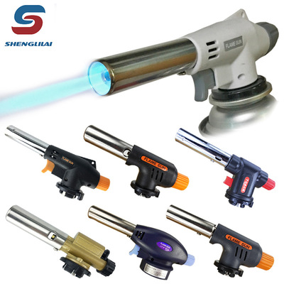 2021新款卡式气罐喷火枪户外烧烤火炬烘焙点火器烧猪毛火焰枪厂家|ru