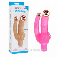 Factory Price Female Masturbation Sex Toys Double Dildo