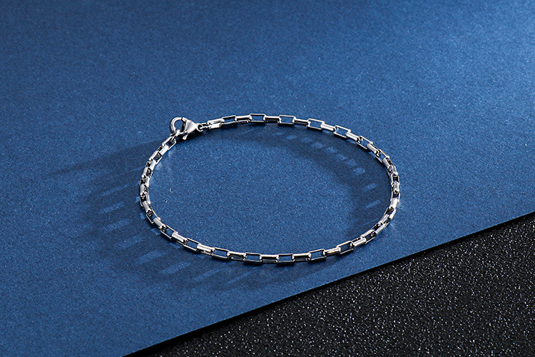 1 Piece Quantity Simple Style Streetwear Geometric 304 Stainless Steel Bracelets In Bulk