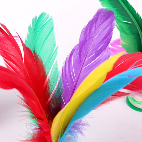 Elementary school student key kindergarten feather tendon fitness sports competition shuttlecock children's feather shuttlecock special for kicking
