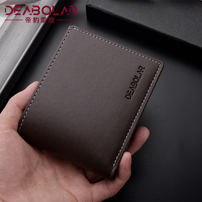 Foreign Trade Hot Selling New Wallet Men's Wallet Leisure 20% Off Short Horizontal Men's Wallet Factory Wholesale