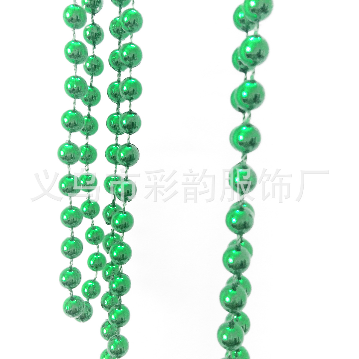 Irlanda del día del sombrero colgante verde collar de trébol galvanizado hierba de la suerte cadena de perlas de una variedad de combinación de cadena de perlas