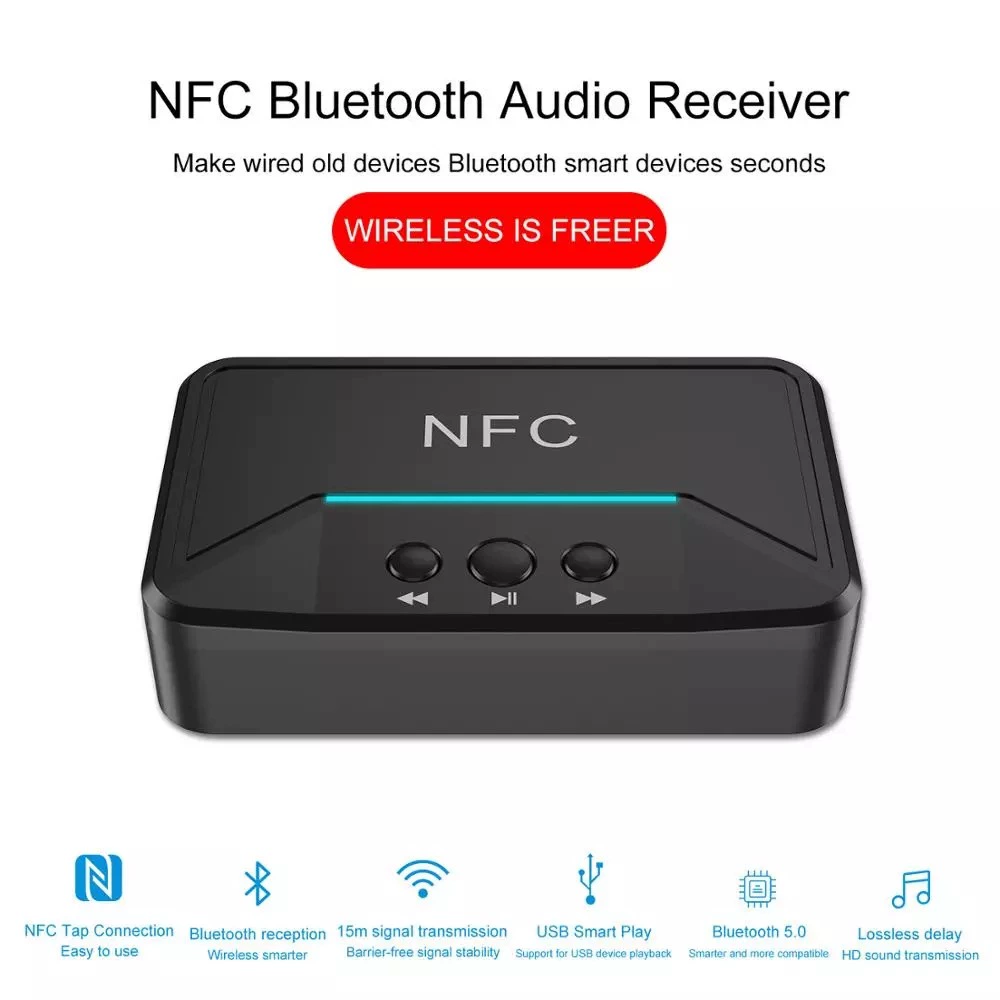 Bluetooth music receiver NFC Bluetooth receiver car Bluetooth speaker Bluetooth receiver 5.0 Bluetooth RCA