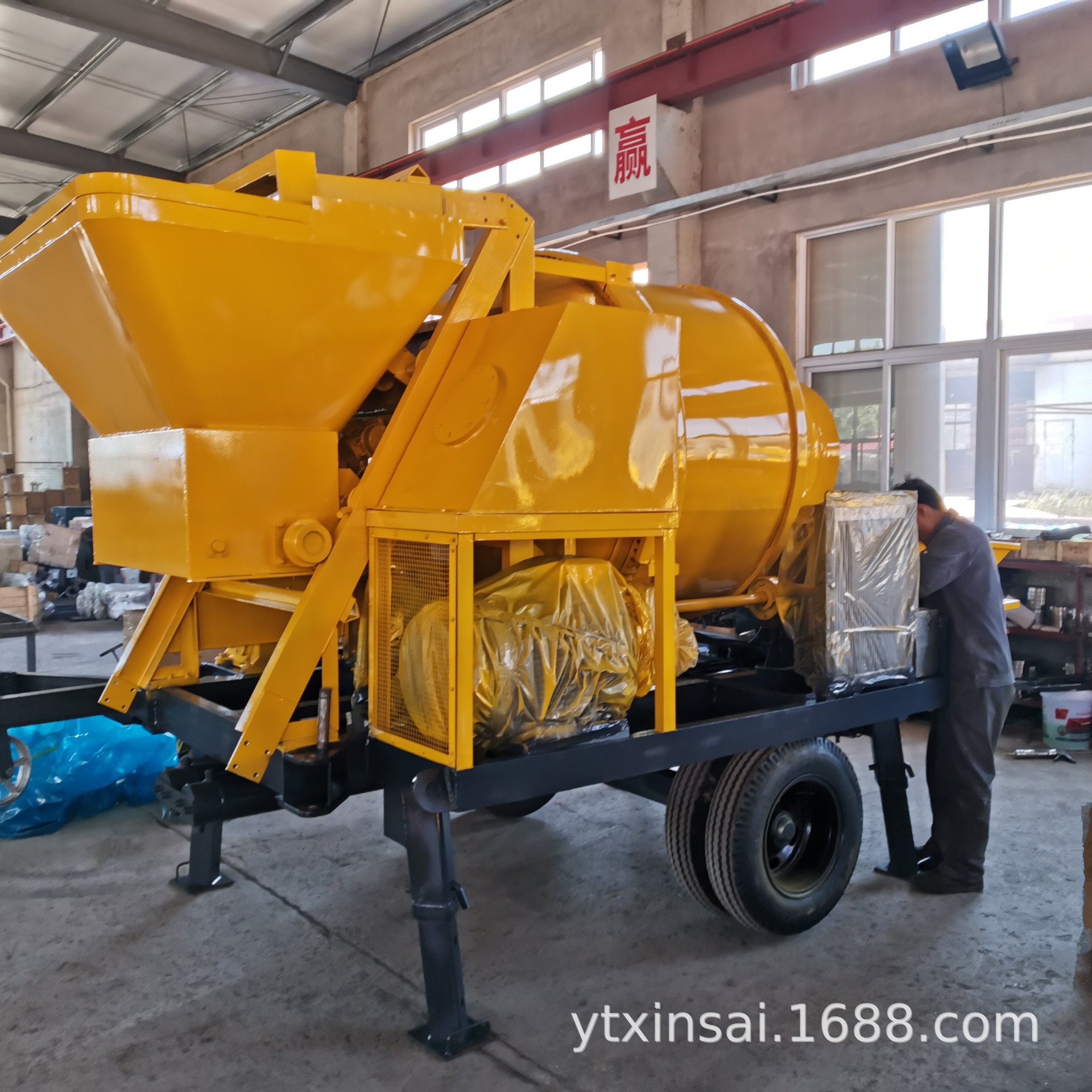 搅拌输送泵 Concrete mixing pump 40混凝土泵 JBS40拖泵