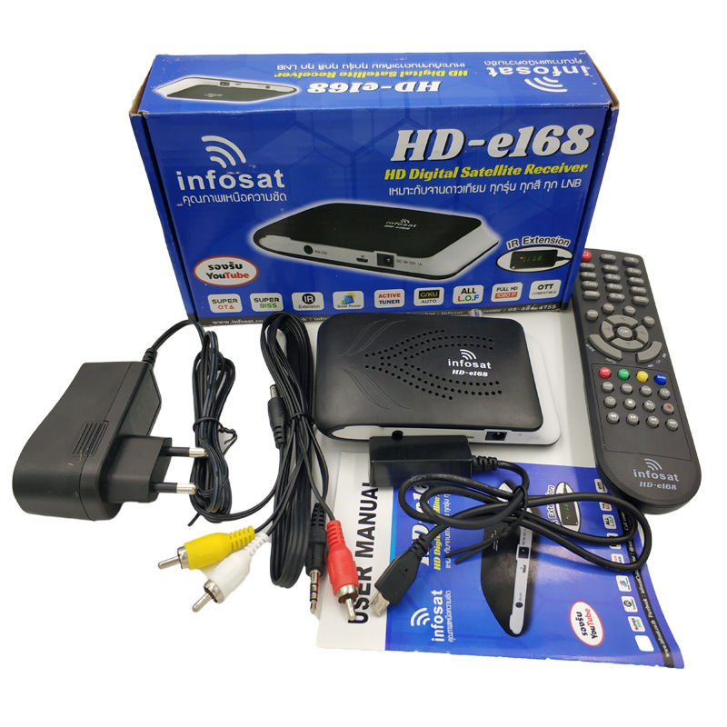 Manufacturer Myanmar Laos Thailand Cambodia DVB-S2 Set top box infosat high definition Satellite Receiver