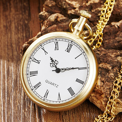 復古項鍊 復古懷表 掛件表鑰匙扣表掛件表復古 羅馬懷表學生表