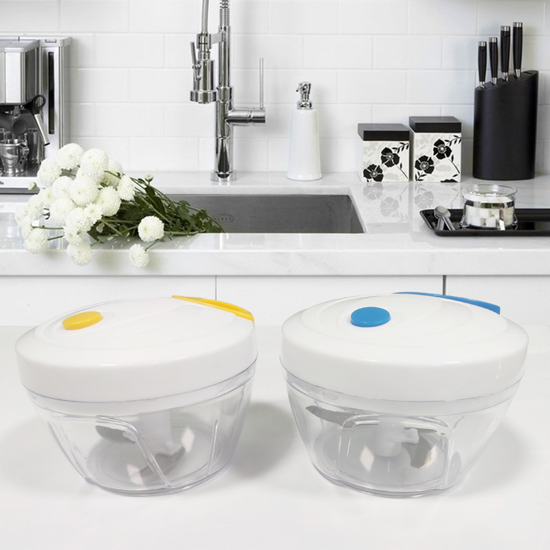 手动蒜蓉小搅碎机捣蒜泥神器手拉式蒜泥大蒜捣碎器拉蒜切蒜末家用|ms