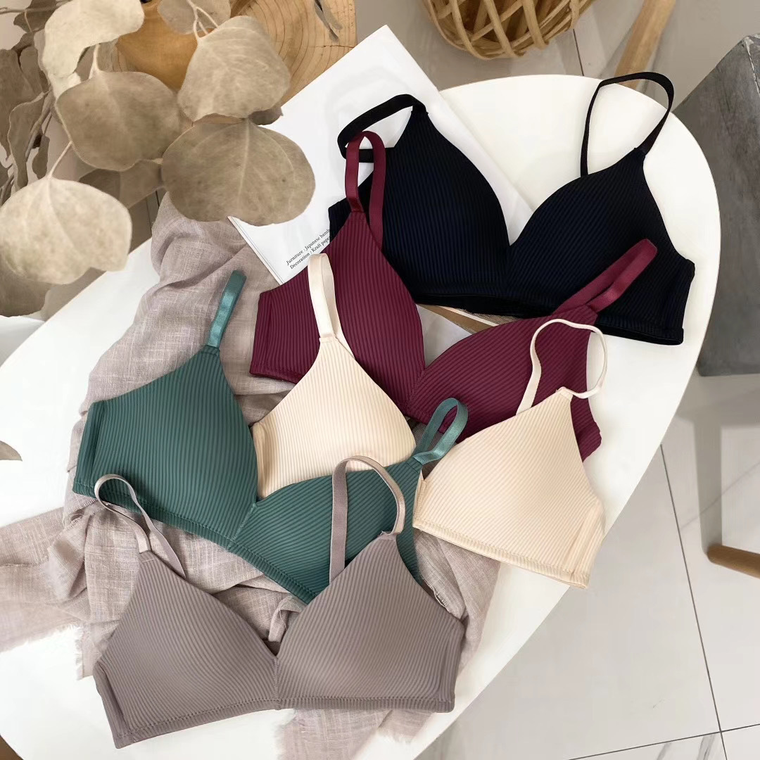 文胸2020新款薄款少女轻薄衣升级版时尚条纹柔软舒适透气性感胸罩