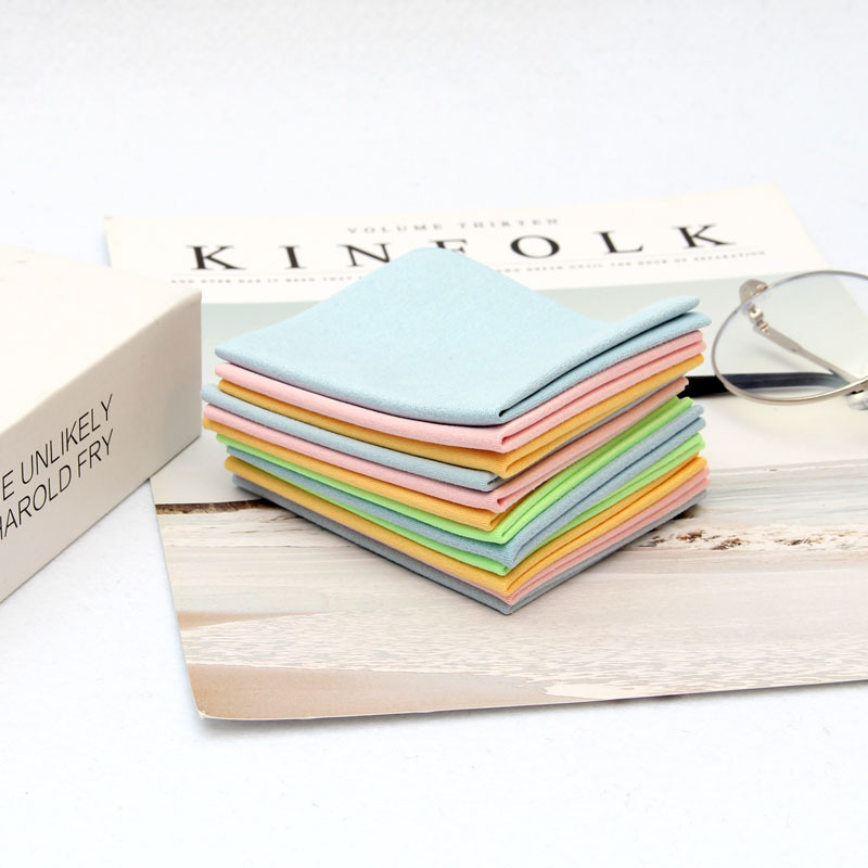 Lens cloth ultra-fine fiber suede screen cleaning cloth for computer and phone, multiple sizes and colors available for customization