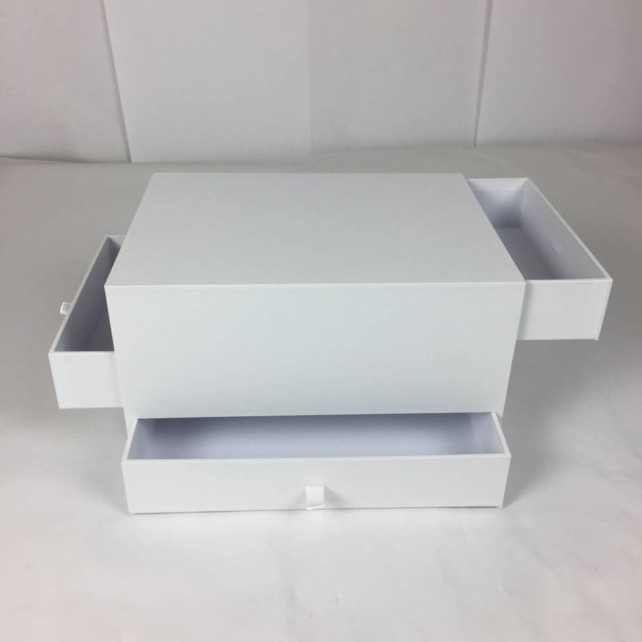 创意长方形三层拉格盒桌面珠宝项链首饰收纳盒多功能手工艺储物盒