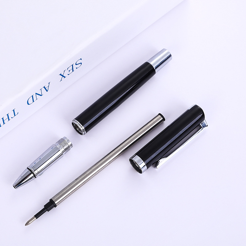 Suministro directo de fábrica pluma de firma comercial logotipo personalizado pluma de regalo de metal bolígrafo pluma de publicidad de oficina impresión personalizada