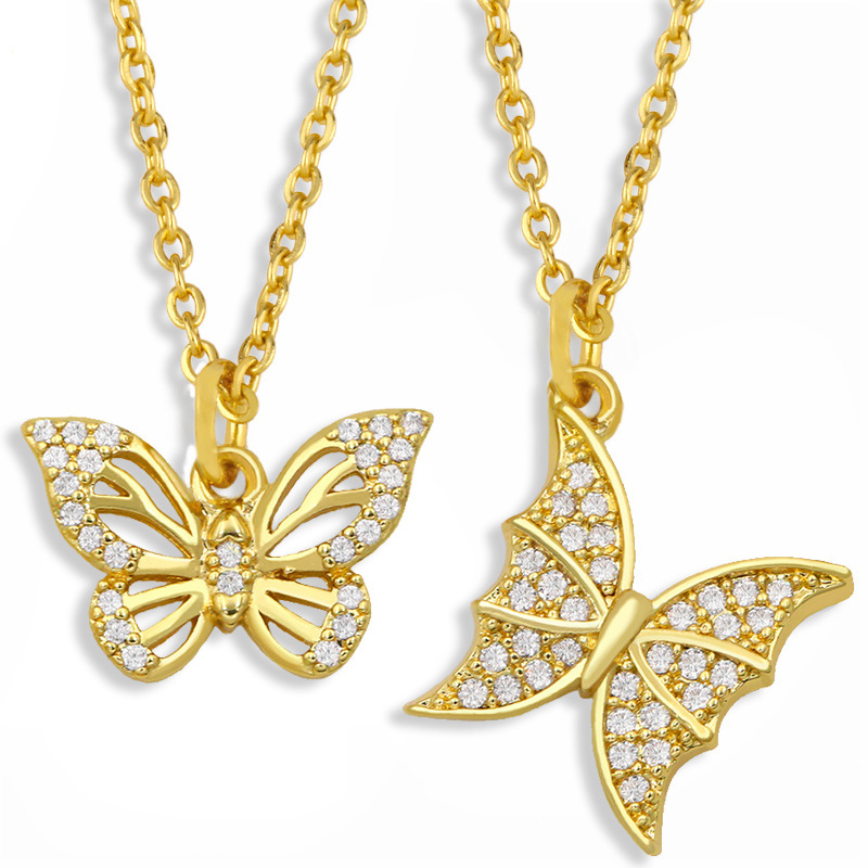 New Korean Butterfly Necklace display picture 2