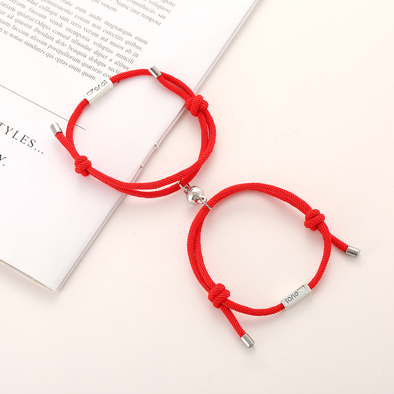Wholesale Jewelry Rope Alloy Heart Couple Bracelet Nihaojewelry display picture 5