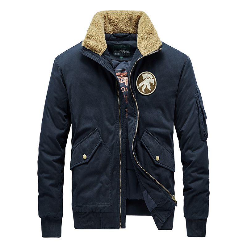 Otoño e Invierno nuevos hombres engrosada caliente diario casual chaqueta deportiva de los hombres guapos de moda estilo coreano chaqueta de los hombres al por mayor