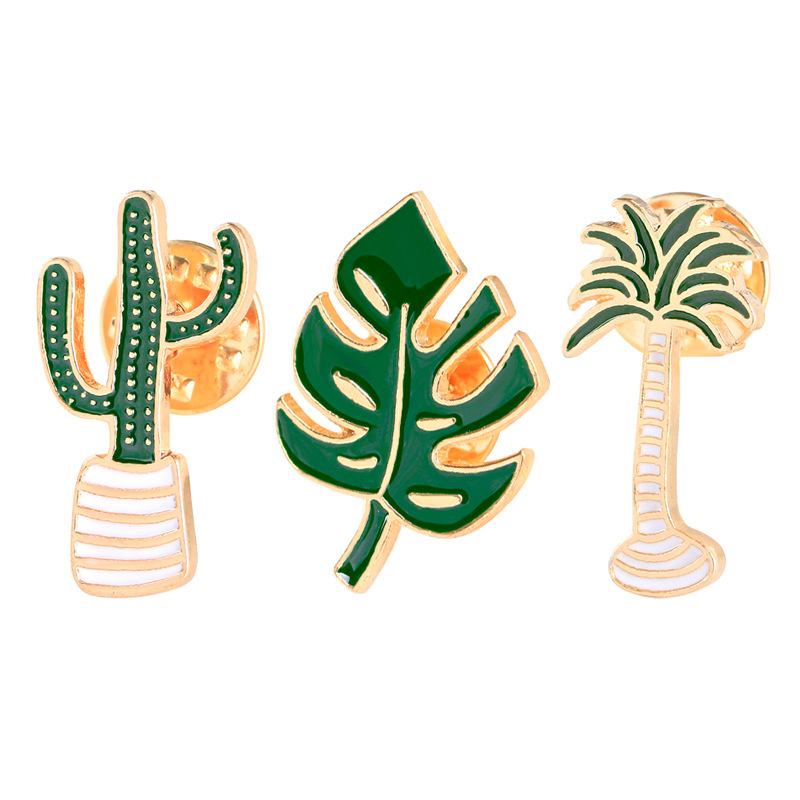 Casual Cactus Flower Alloy Enamel Metal Unisex Brooches display picture 5