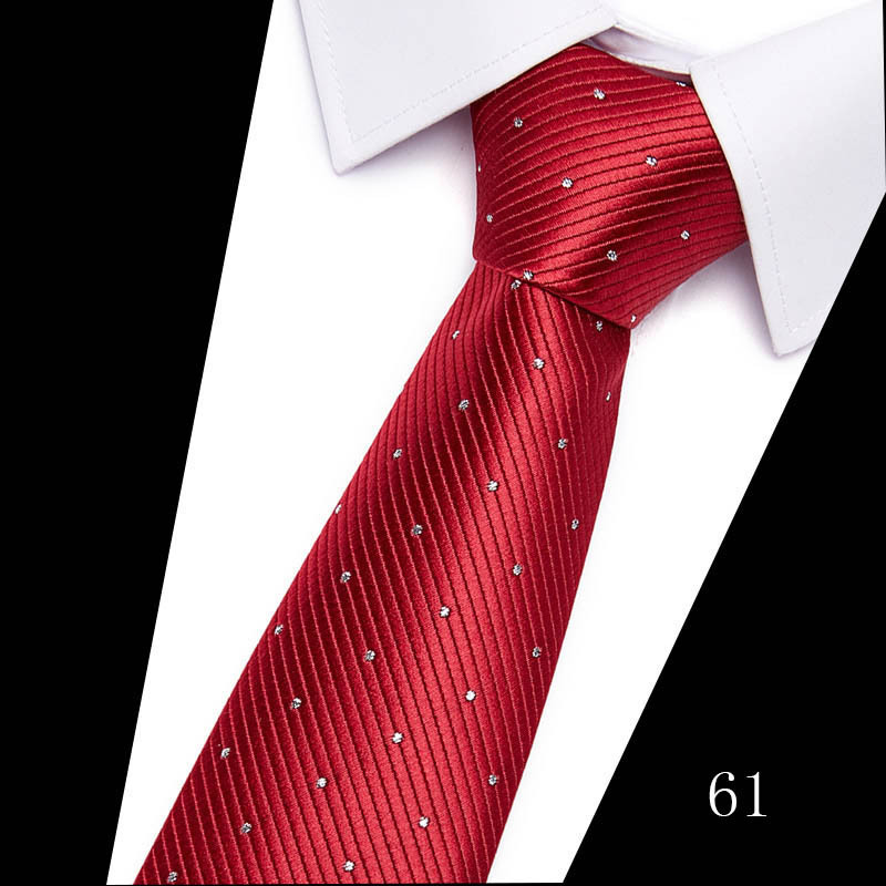 2023 Tie Spot Tie Wholesale Tie Manufacturer 7.5cm Business Men's Formal Wear Polyester Silk Tie display picture 2