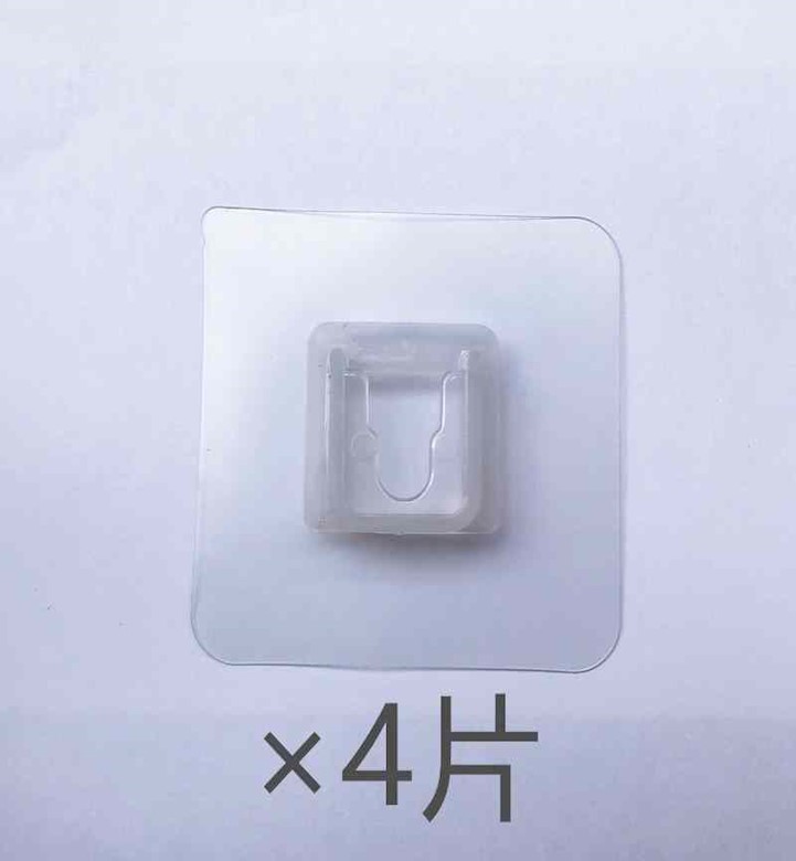透明粘贴挂钩吸墙贴扣无痕贴卡扣塑料无痕贴片贴扣卡扣置物架免