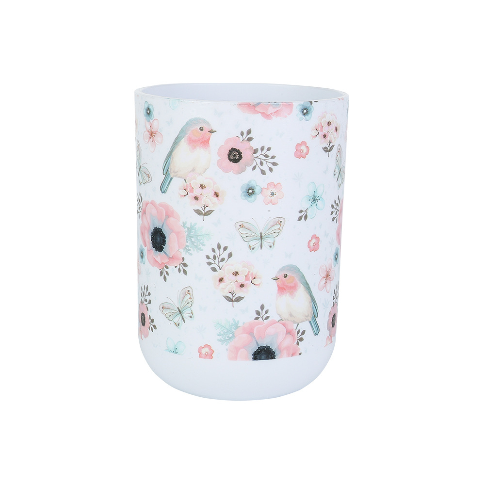 Impreso enjuague bucal taza hogar simple moda hogar plástico taza de lavado fábrica creativa venta al por mayor adultos cepillo de dientes taza