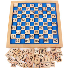 蒙台梭利婴幼儿园专业版数学教具1-100连续数板儿童早教识数玩具