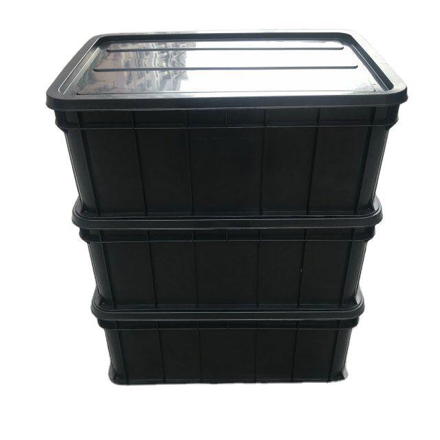 厂家供应静电周转箱 黑色塑料胶框 加厚五金周转箱防静电物流箱