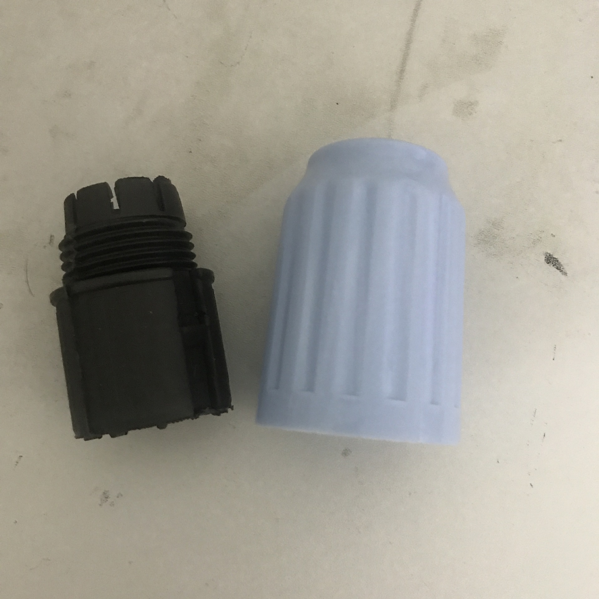 风扇立柱杆塑件外接头螺母紧固件升降杆风扇配件支撑杆塑料件螺母