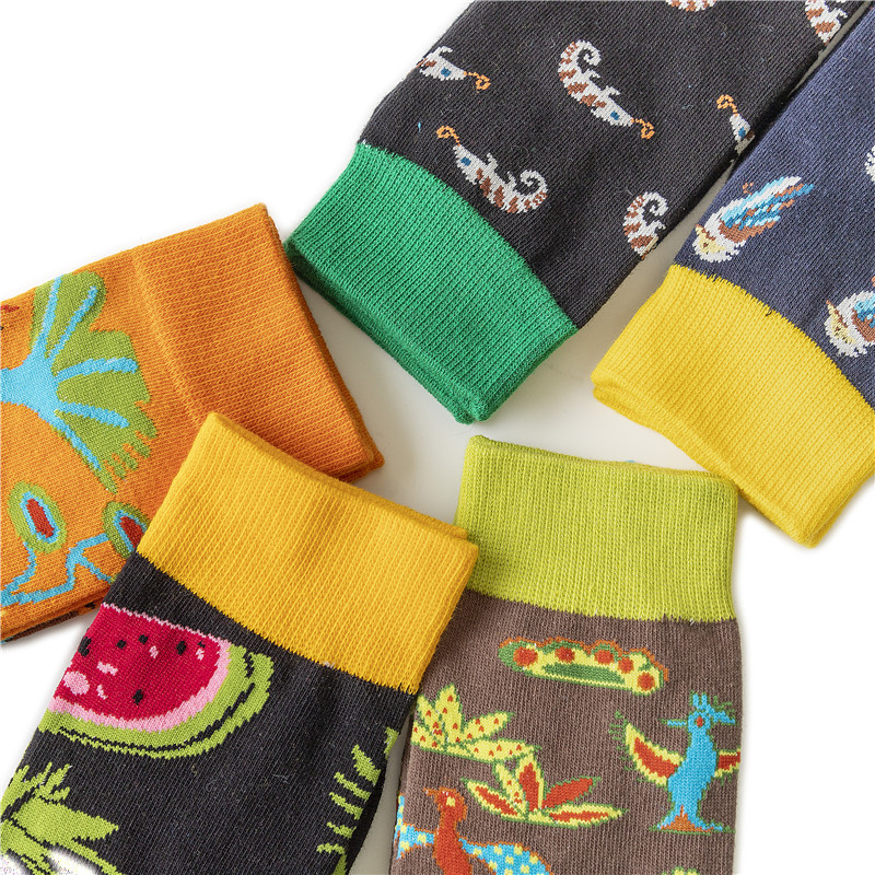 65g Weight Socks Classification Socks Lingerie Type Cotton (more than 50%) Fabric Type A Pair Quantity Casual, Daily Occasion Animal, Color Block Pattern All Seasons Season Unisex Gender Cute Style A Pair Cute Unisex Animal Color Block Cotton (more Than 50%) Crew Socks 3