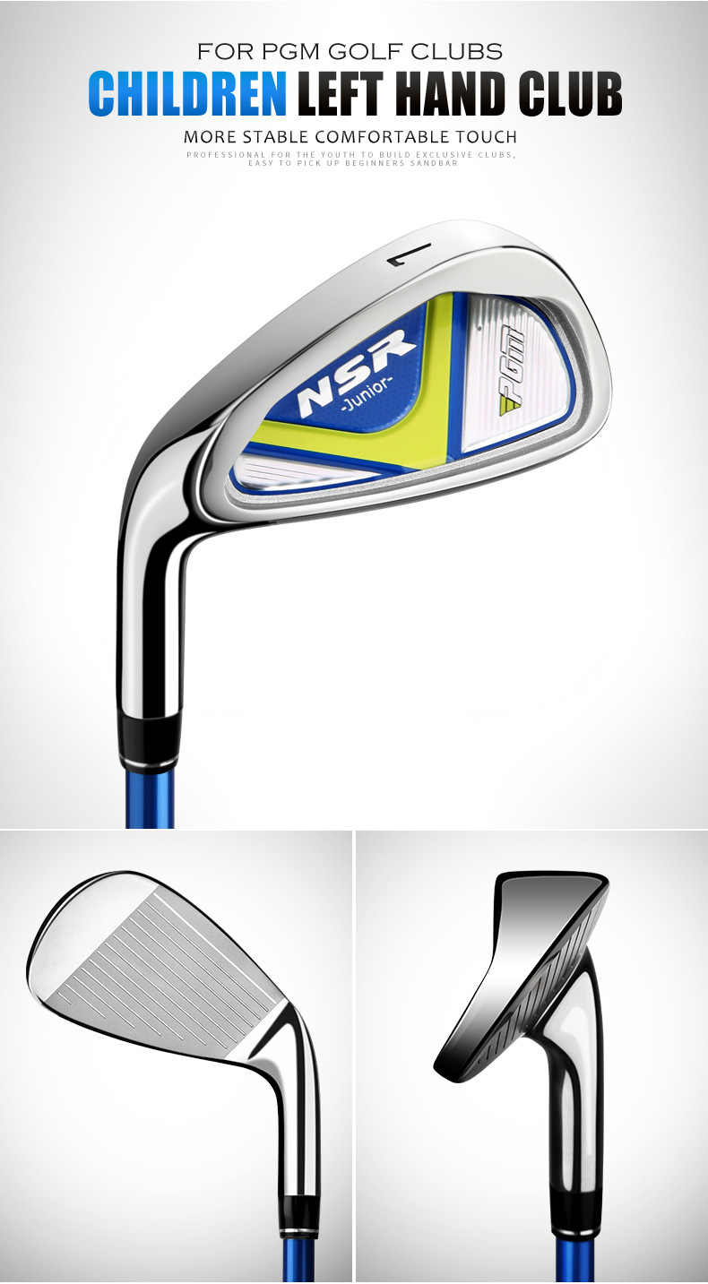 Gậy golf sắt trẻ em PGM NSR Junior tay trái số 7, thân carbon nhẹ, chiều dài tùy chỉnh 95–155 cm — Tay trái số 7 sắt trắng hồng (95-115cm), Tay trái số 7 sắt trắng hồng (115-135cm), Tay trái số 7 sắt trắng hồng (135-155cm), Tay trái số 7 sắt Xanh Lục (95-115cm) chi tiết 6