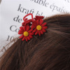 Cute multicoloured metal crab pin solar-powered for princess, hairgrip for face washing, internet celebrity