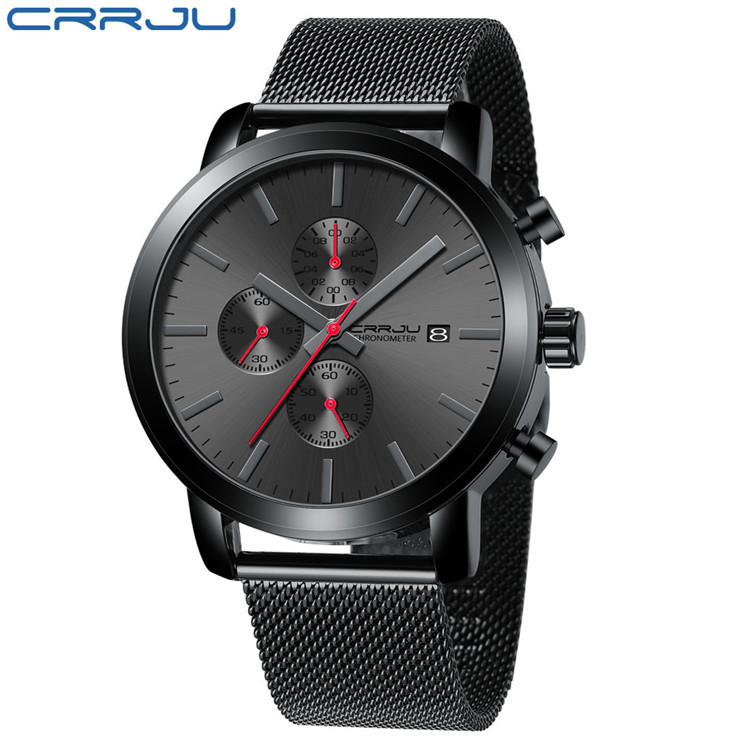 CRRJU/Kajun 2287 reloj de hombre reloj casual de moda de negocios personalizado reloj de hombre reloj de estudiante calendario simple image 8