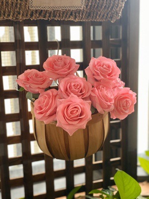 Espacio de gran diámetro bola ola material Rosa sola flor artificial decoración la boda