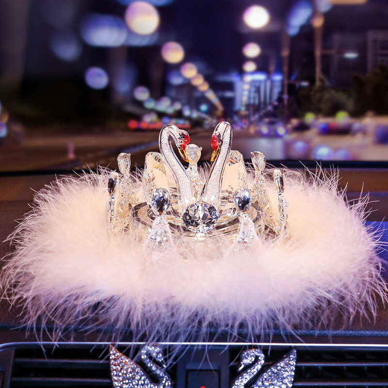 빨간 머리 화이트 스완 향수 시트 + 크라운 B + 깃털 미끄럼 방지 매트