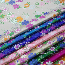 中国风旗袍童装娃衣蒙古袍舞台绸缎面料装饰手工提花织锦缎丝绸