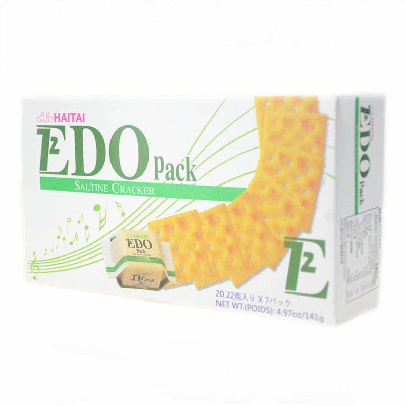 香港进口饼干 EDO原味芝士扁桃仁海苔味牛乳苏打饼干7包入-阿里巴巴