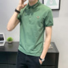 2020 summer man leisure time Bead Three-dimensional embroidery Little bee Polo Short-sleeved T-shirt