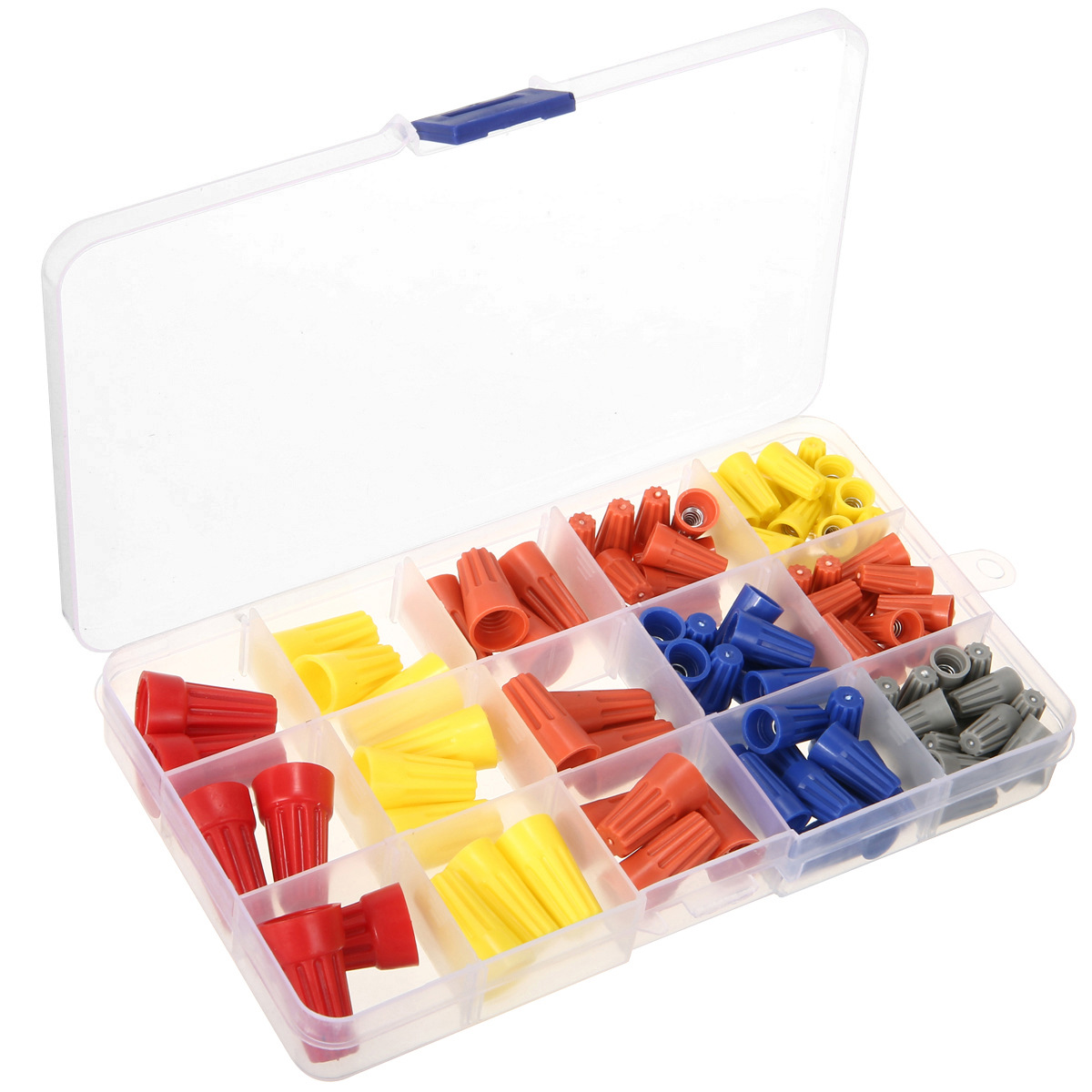 螺旋式压线帽 家装电线接头P1P2P3P4P6接线帽快接头端子组合盒装