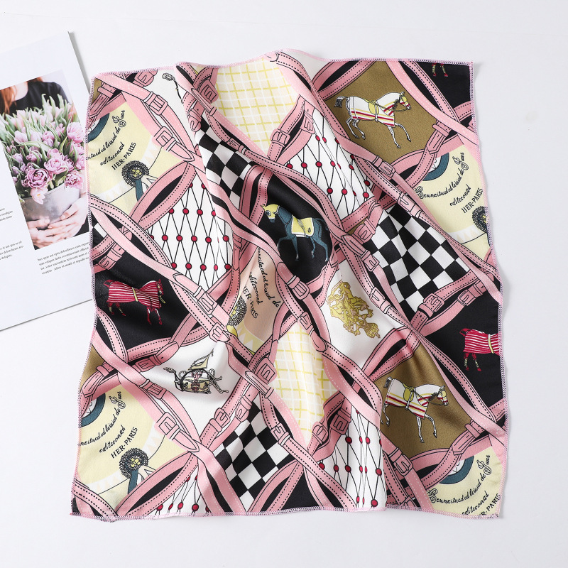 Daily Occasion Women's Casual Korean Style Printing Polyester Silk Scarf
